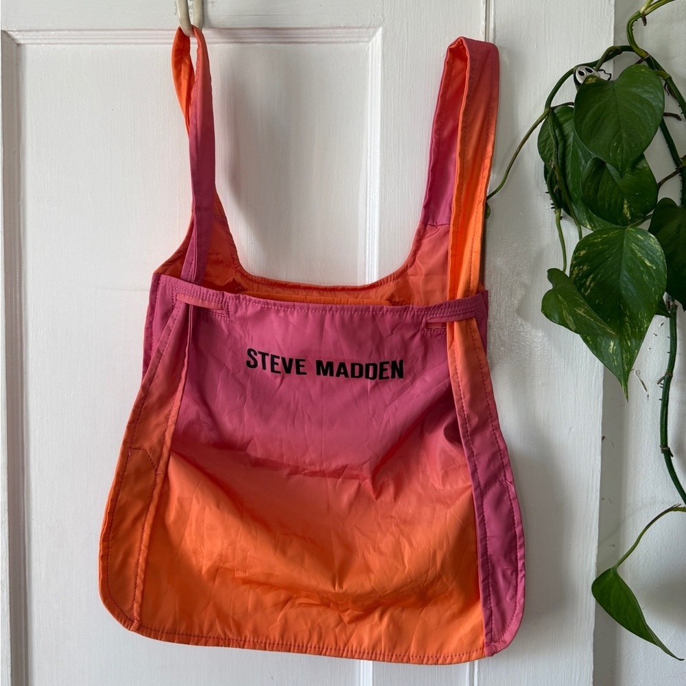 Steve Madden Pink and Orange Ombre Shoulder Tote
